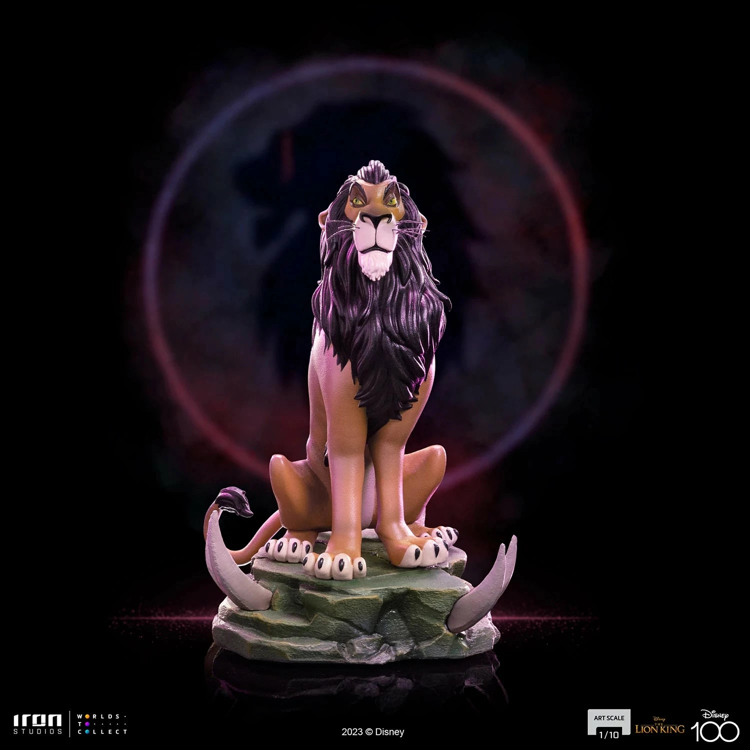 Iron Studios Disney The Lion King 1/10 Art Scale Scar Statue - Image 3