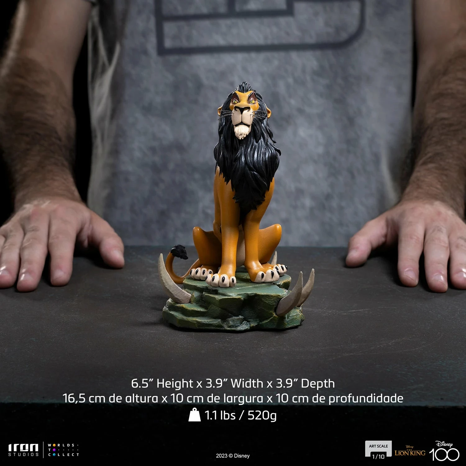 Iron Studios Disney The Lion King 1/10 Art Scale Scar Statue - Image 4