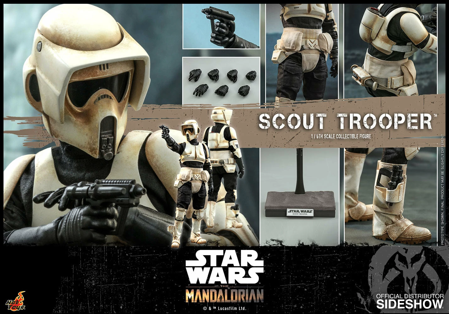 Hot Toys 1:6 Star Wars The Mandalorian Scout Trooper - Image 2