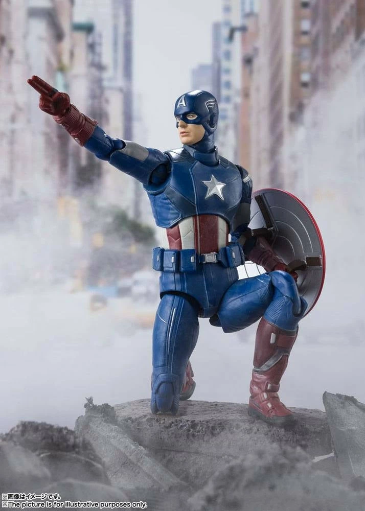 Avengers S.H. Figuarts Action Figure Captain America (Avengers Assemble Edition) 15 Cm - Image 5