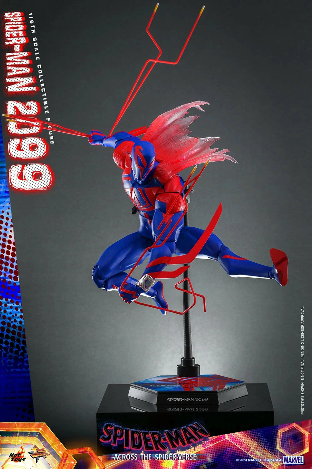 Hot Toys Spider-Man Across The Spider-Verse Spider-Man 2099 1/6th ScaleFigure - Image 14