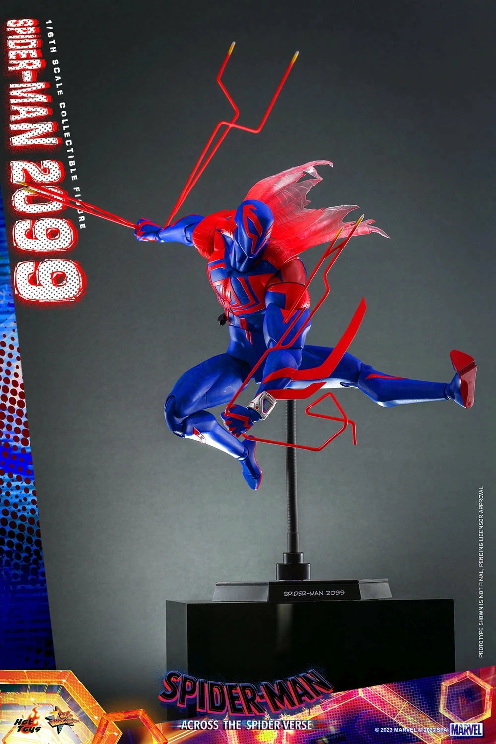 Hot Toys Spider-Man Across The Spider-Verse Spider-Man 2099 1/6th ScaleFigure - Image 5