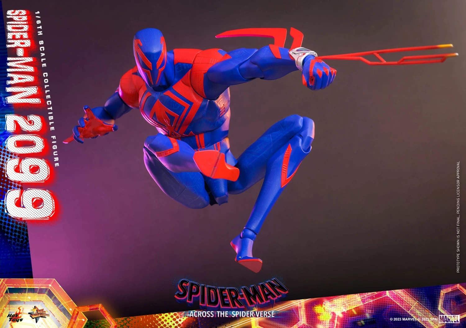 Hot Toys Spider-Man Across The Spider-Verse Spider-Man 2099 1/6th ScaleFigure - Image 7