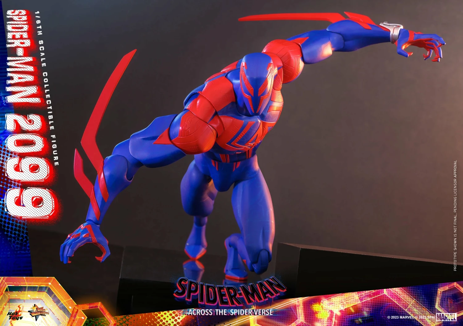 Hot Toys Spider-Man Across The Spider-Verse Spider-Man 2099 1/6th ScaleFigure - Image 4