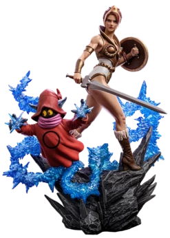 Iron Studios Masters Of The Universe Deluxe Teela & Orko 1/10 Art Scale Statue