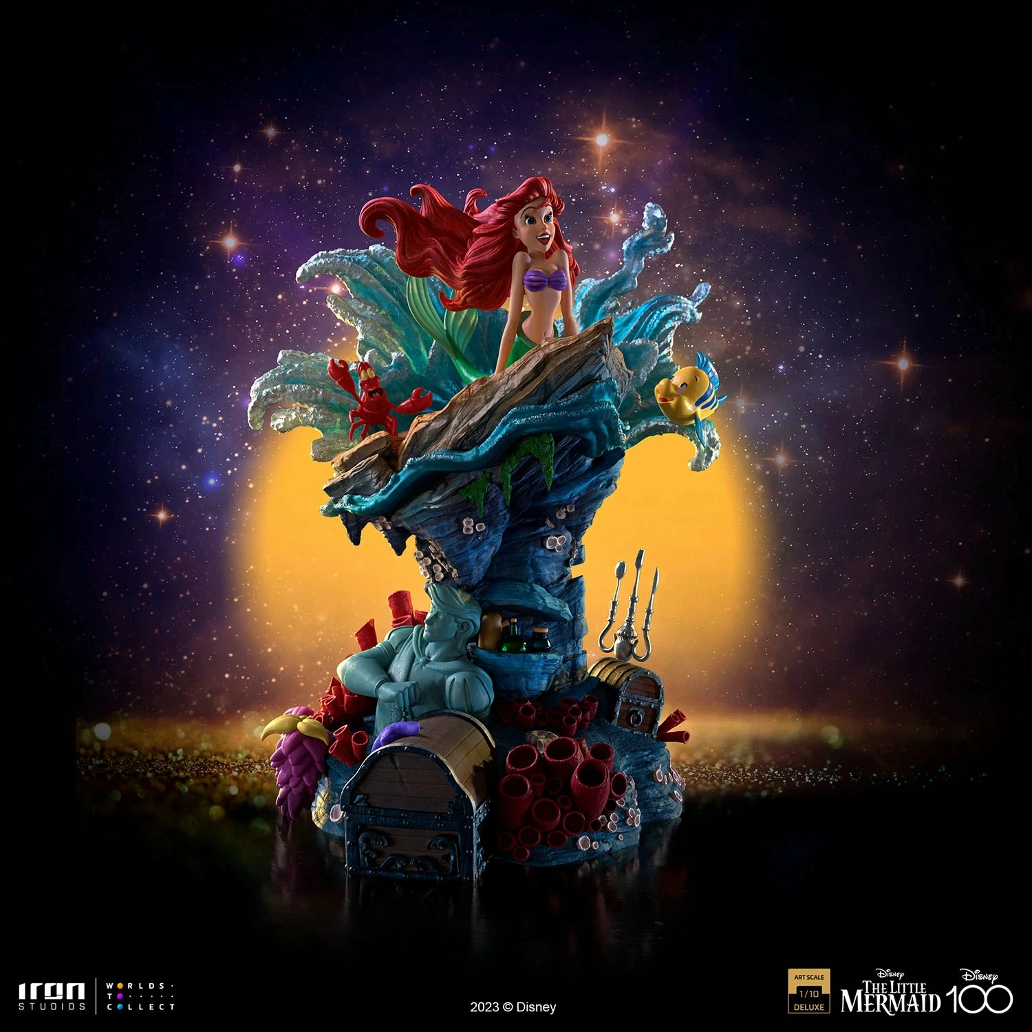 Iron Studios Disney The Little Mermaid 1/10 Deluxe Art Scale Statue - Image 2