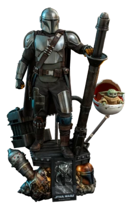 Hot Toys Star Wars The Mandalorian 1/4 Scale Action Figure 2 Pack The Mandalorian & The Child Deluxe