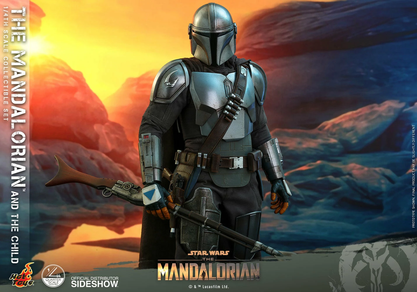 Hot Toys Star Wars The Mandalorian 1/4 Scale Action Figure 2 Pack The Mandalorian & The Child 46 Cm - Image 3