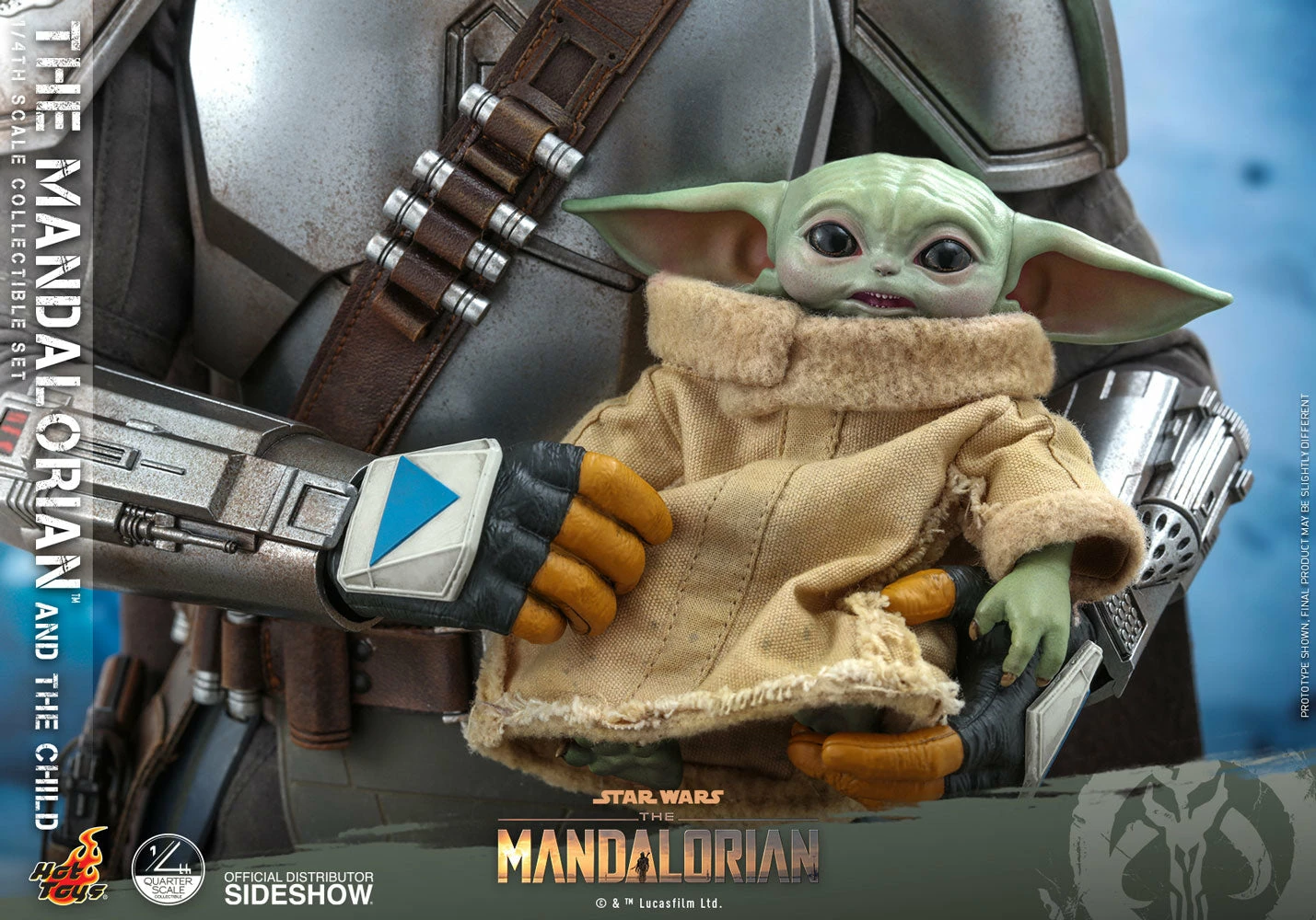 Hot Toys Star Wars The Mandalorian 1/4 Scale Action Figure 2 Pack The Mandalorian & The Child 46 Cm - Image 13