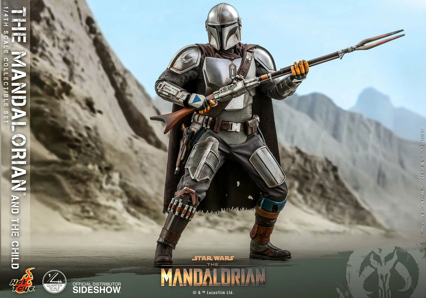 Hot Toys Star Wars The Mandalorian 1/4 Scale Action Figure 2 Pack The Mandalorian & The Child 46 Cm - Image 12