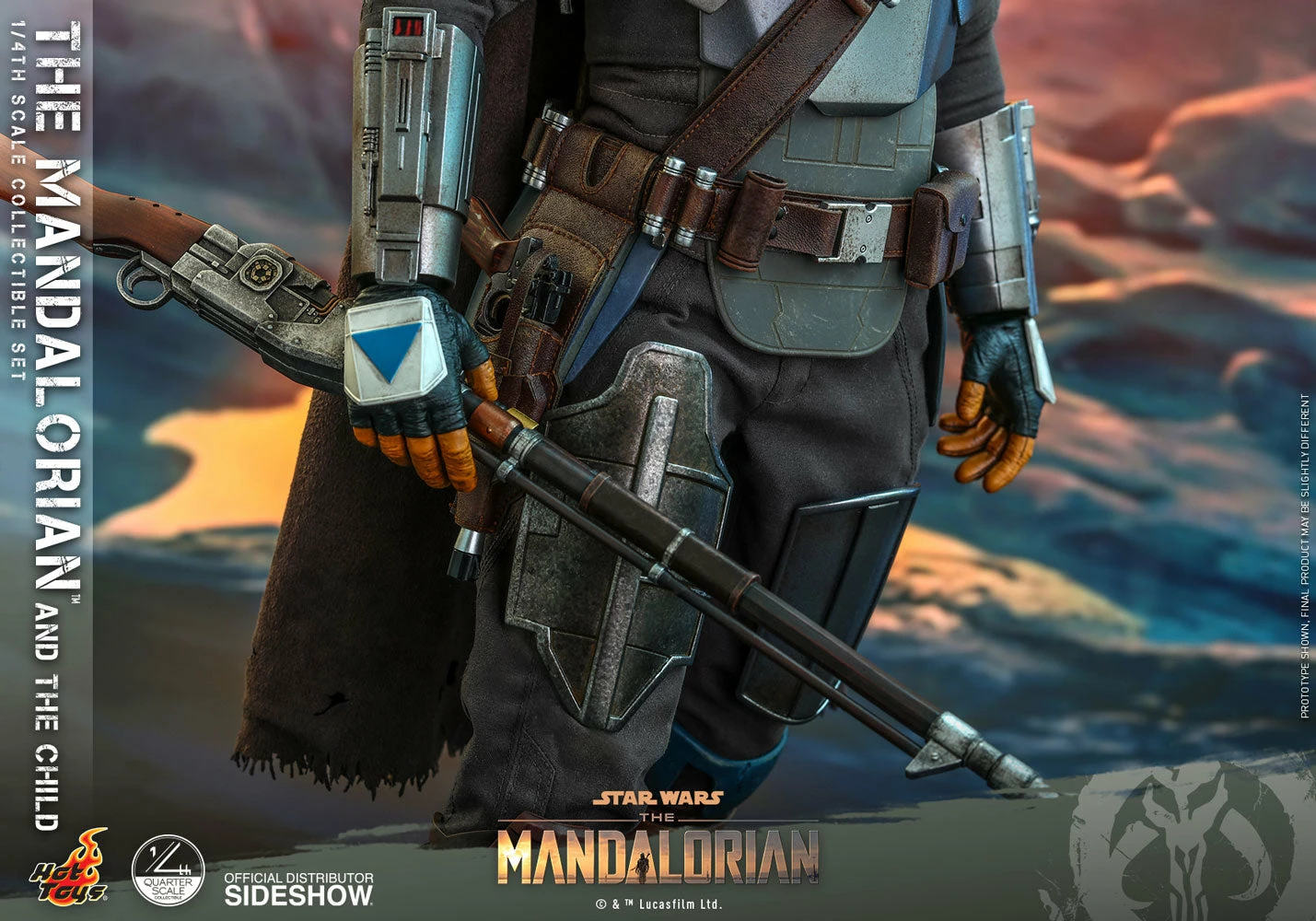 Hot Toys Star Wars The Mandalorian 1/4 Scale Action Figure 2 Pack The Mandalorian & The Child 46 Cm - Image 10