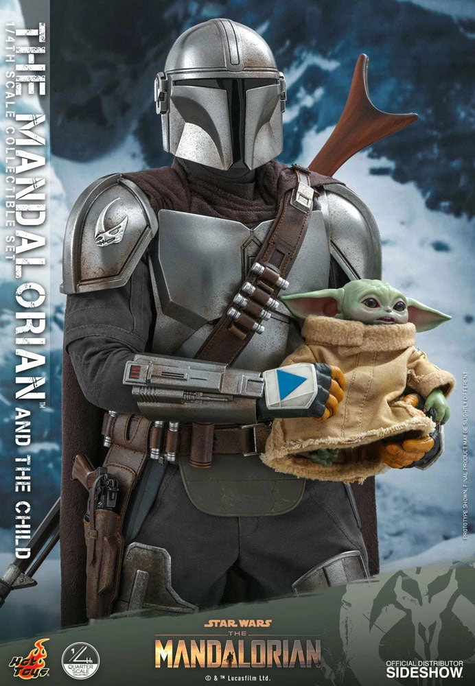 Hot Toys Star Wars The Mandalorian 1/4 Scale Action Figure 2 Pack The Mandalorian & The Child 46 Cm - Image 4