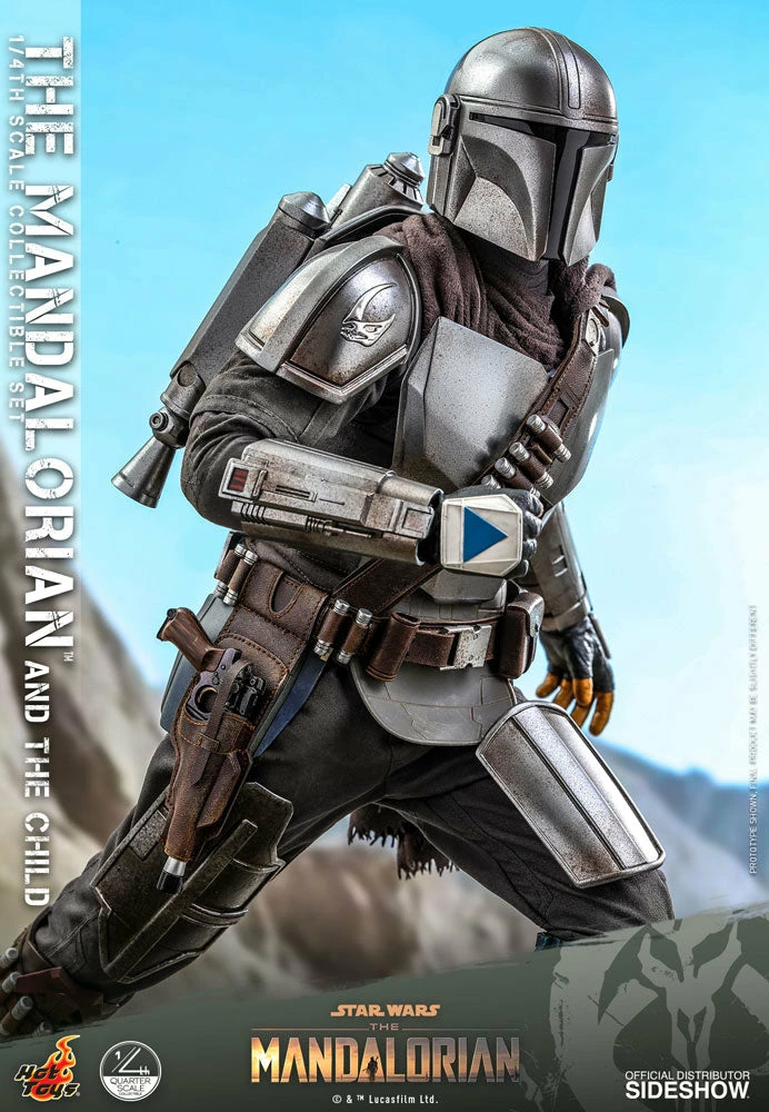 Hot Toys Star Wars The Mandalorian 1/4 Scale Action Figure 2 Pack The Mandalorian & The Child 46 Cm - Image 9
