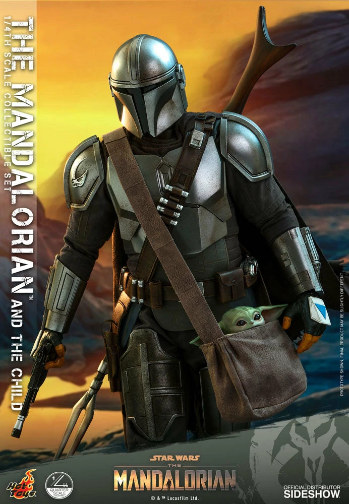 Hot Toys Star Wars The Mandalorian 1/4 Scale Action Figure 2 Pack The Mandalorian & The Child 46 Cm - Image 7