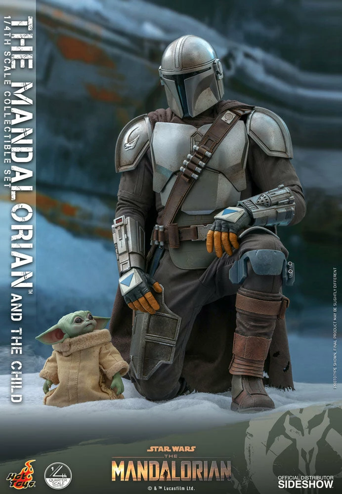 Hot Toys Star Wars The Mandalorian 1/4 Scale Action Figure 2 Pack The Mandalorian & The Child 46 Cm - Image 5
