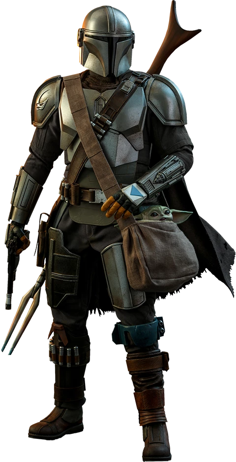 Hot Toys Star Wars The Mandalorian 1/4 Scale Action Figure 2 Pack The Mandalorian & The Child 46 Cm