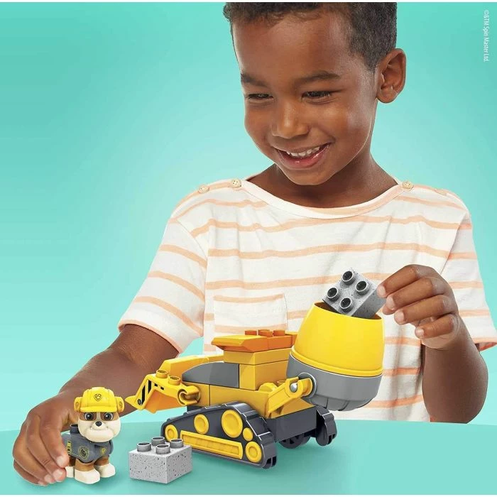 PAW Patrol Rubble’s City Construction Truck Mega Bloks Set - Image 6