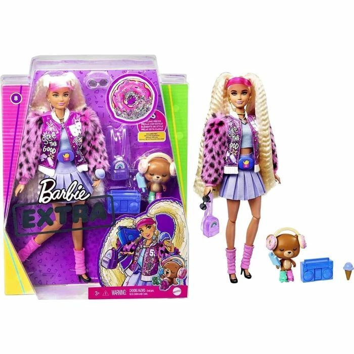 Barbie Extra Blonde Doll With Pigtails & Pet - Image 2