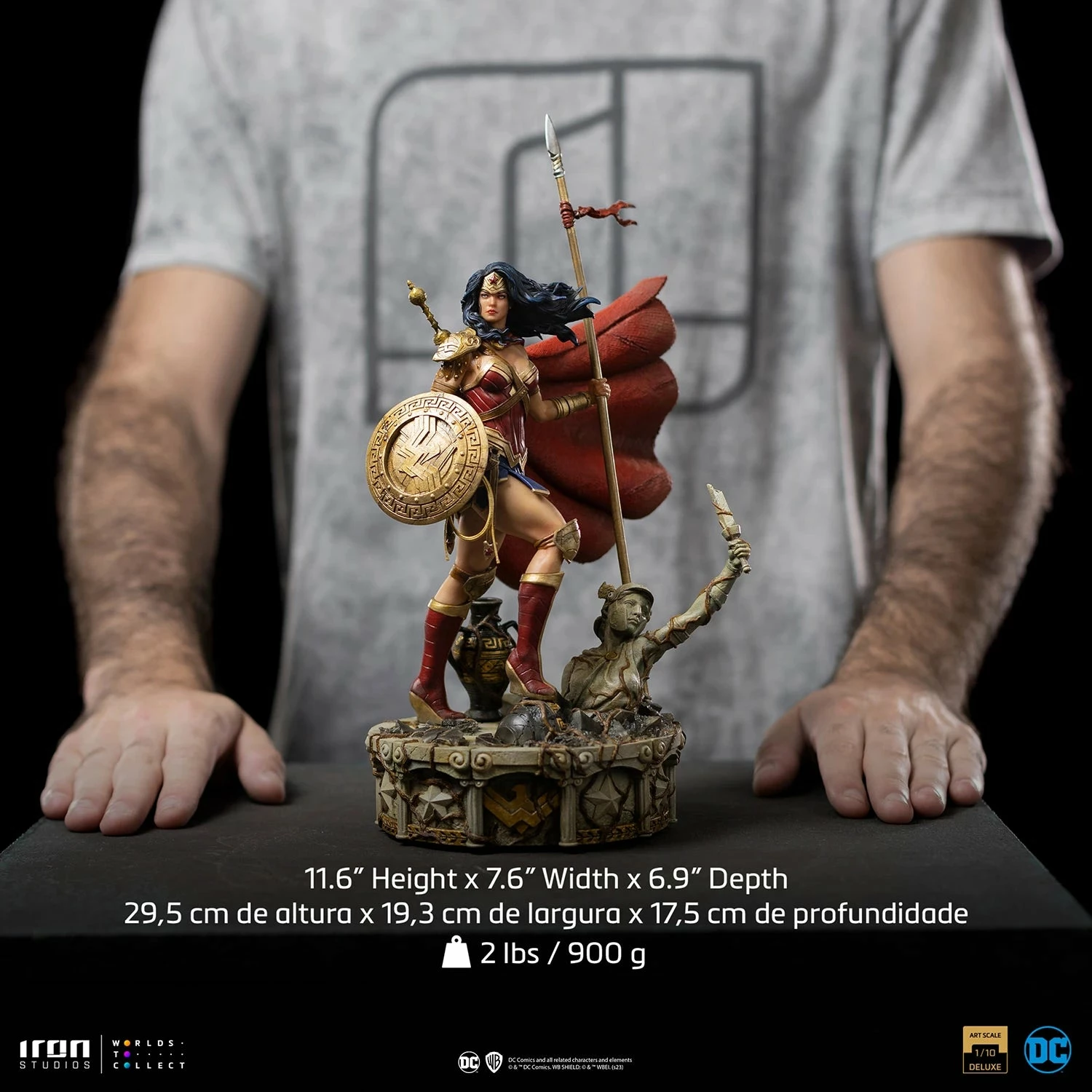 Iron Studios DC Comics Wonder Woman Unleashed 1/10 Deluxe Art Scale Statue - Image 3