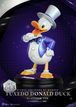 Beast Kingdom Disney 100 Years Of Wonder Master Craft Tuxedo Donald Duck (Platinum Ver.) 1/4 Scale Limited Edition Master Craft Statue
