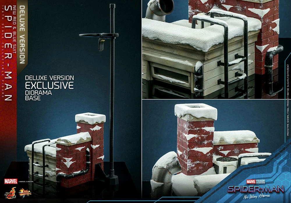 Hot Toys Spider-Man No Way Home 1/6 Scale (New Red And Blue Suit) Deluxe Spider Man - Image 19