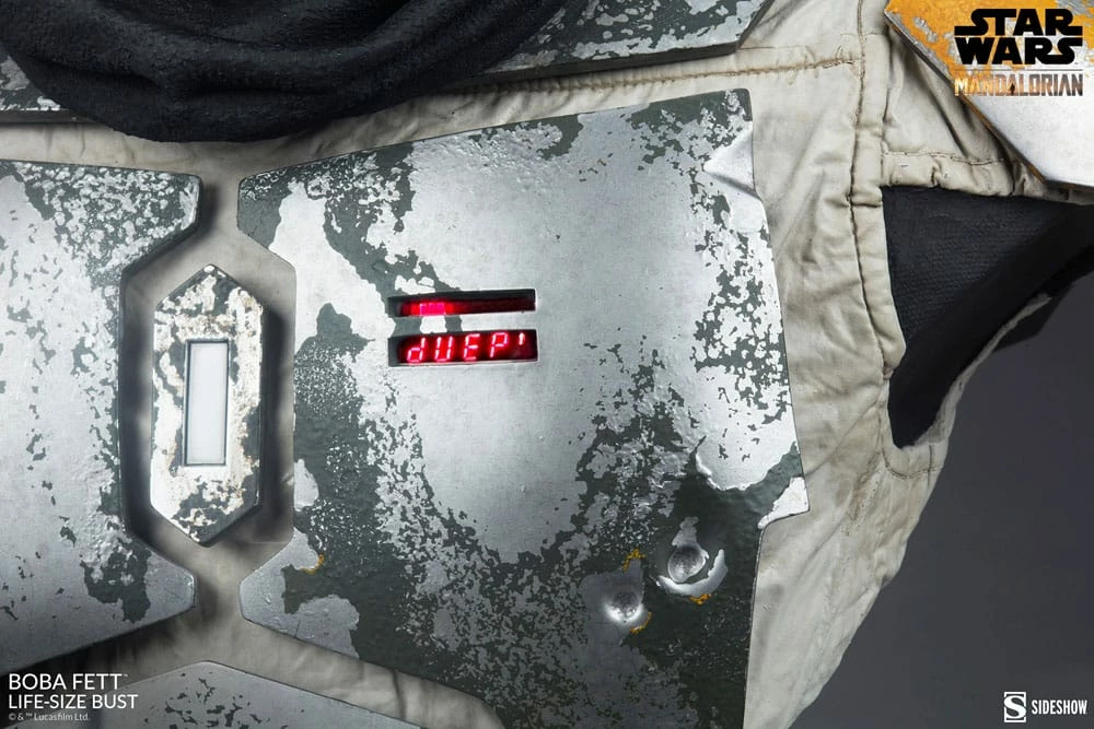 Sideshow The Mandalorian Boba Fett 1:1 Life-Size Scale Bust *SPECIAL ORDER REQUEST - Image 10