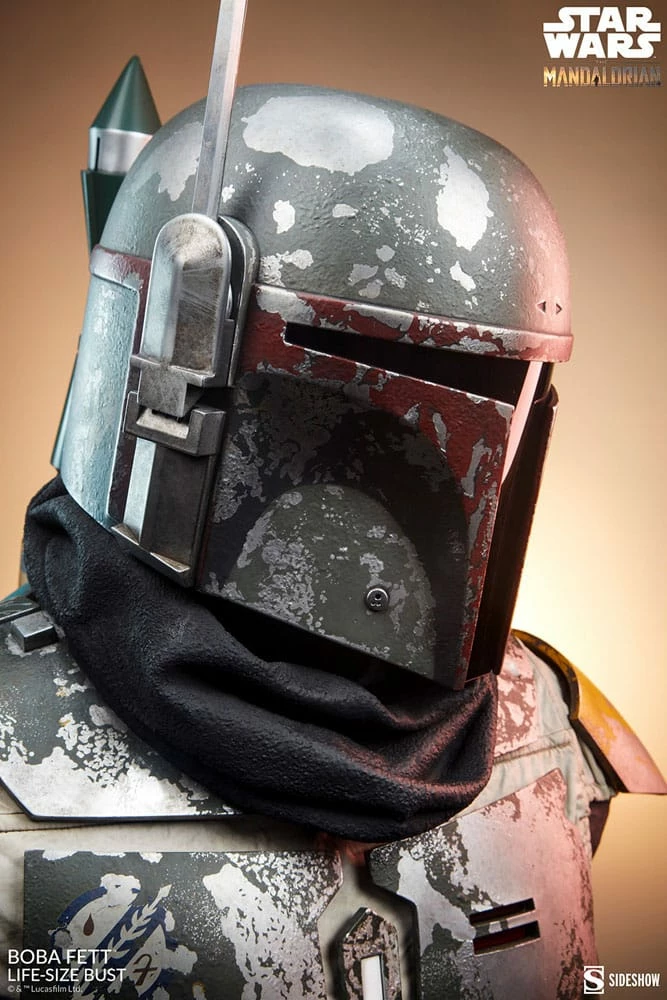 Sideshow The Mandalorian Boba Fett 1:1 Life-Size Scale Bust *SPECIAL ORDER REQUEST - Image 11